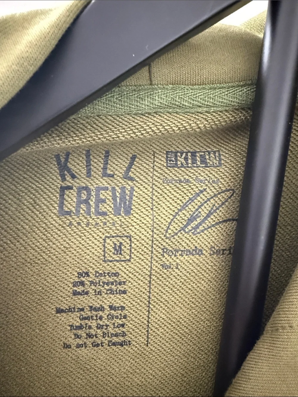 Kill Crew Olive Green Hoodie